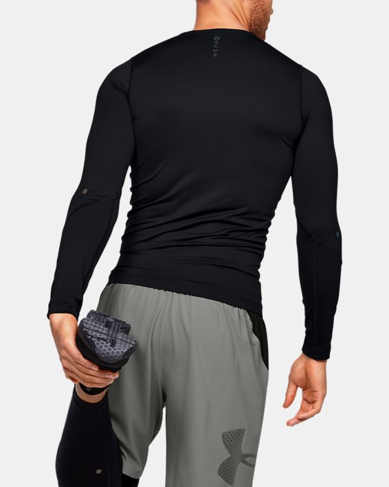 Men's UA RUSH™ HeatGear® Compression Long Sleeve in Black image number 1